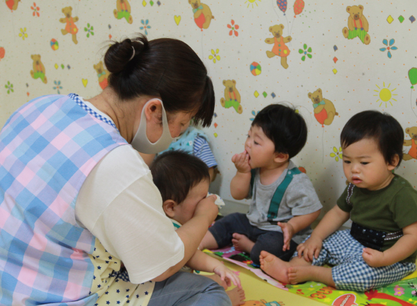 家庭との連絡写真